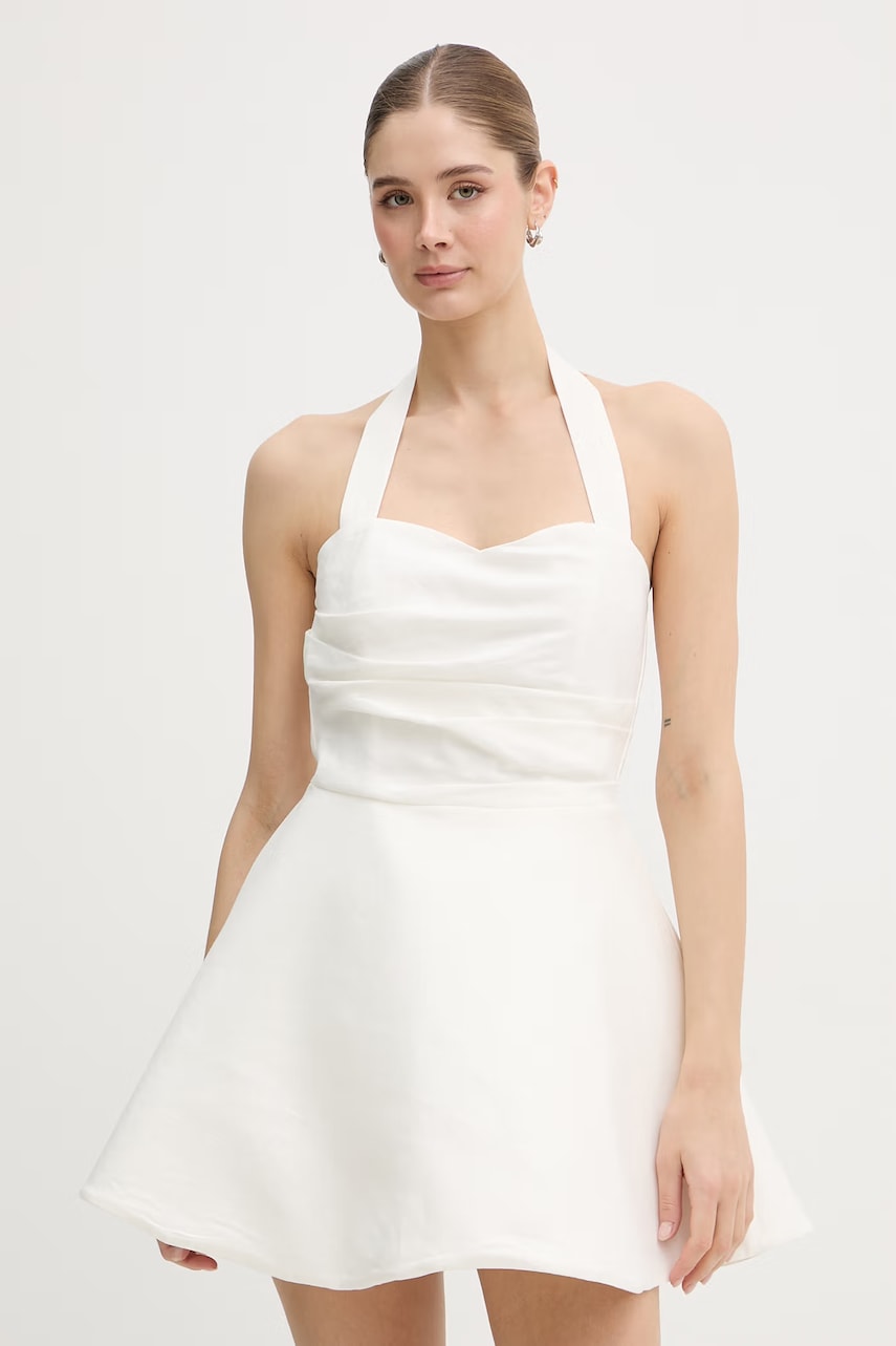 Bardot rochie de vară de in