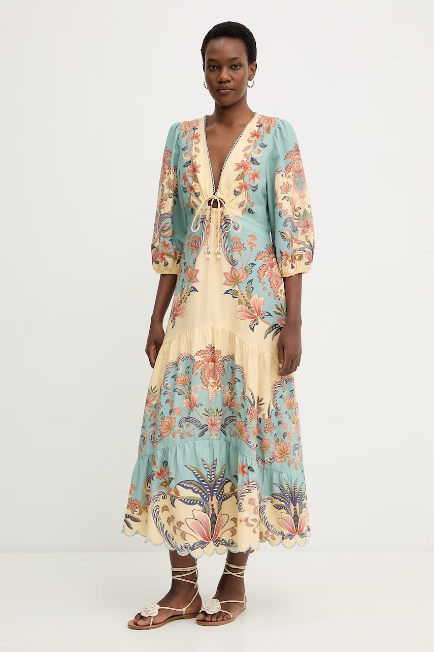 Φόρεμα από λινό Farm Rio