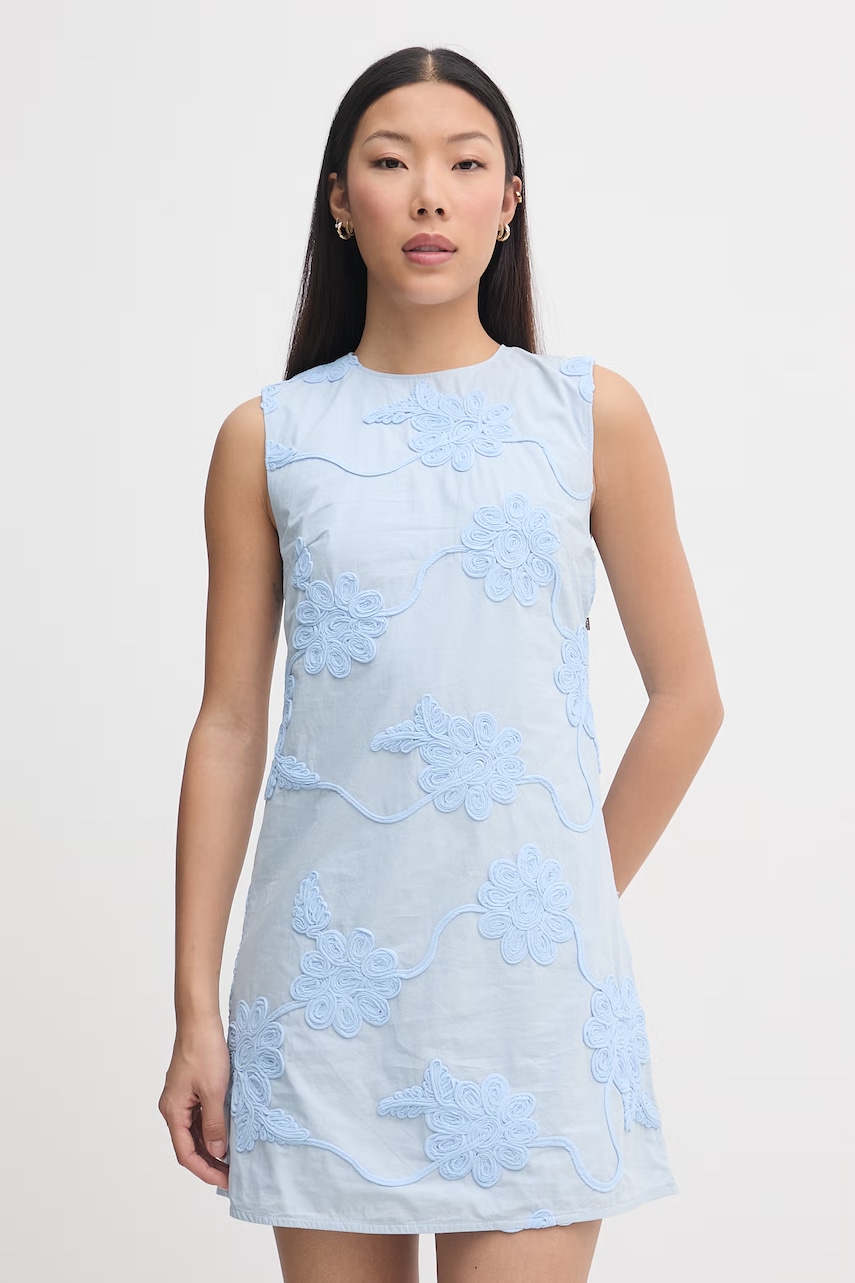 Rotate rochie de vară din bumbac