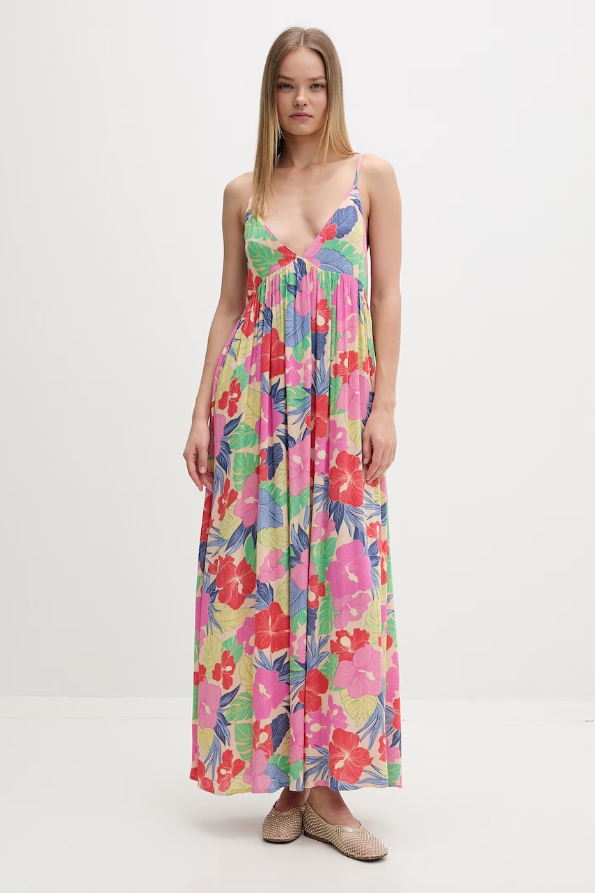 Rip Curl καλοκαιρινό φόρεμα από βισκόζη PARTY PACK 08VWDR