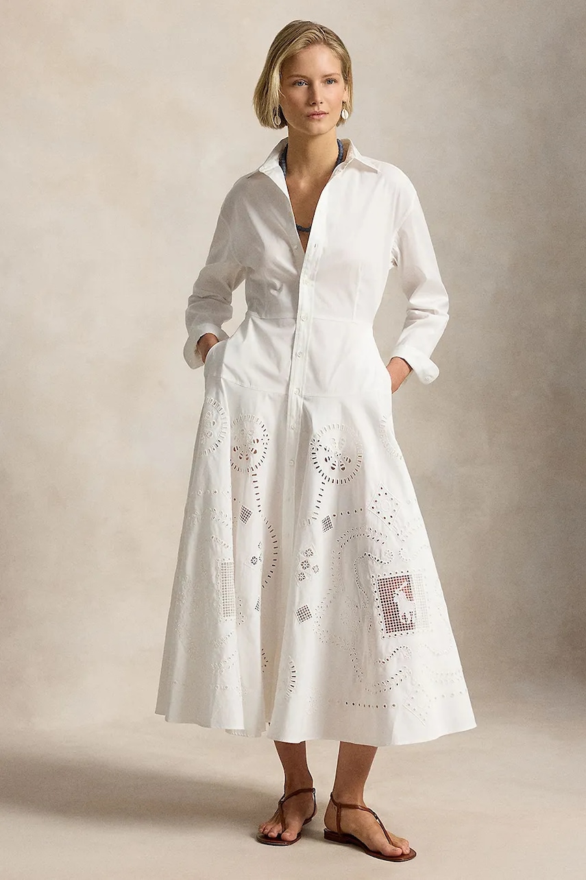 Polo Ralph Lauren розкльошена сукня ажурна