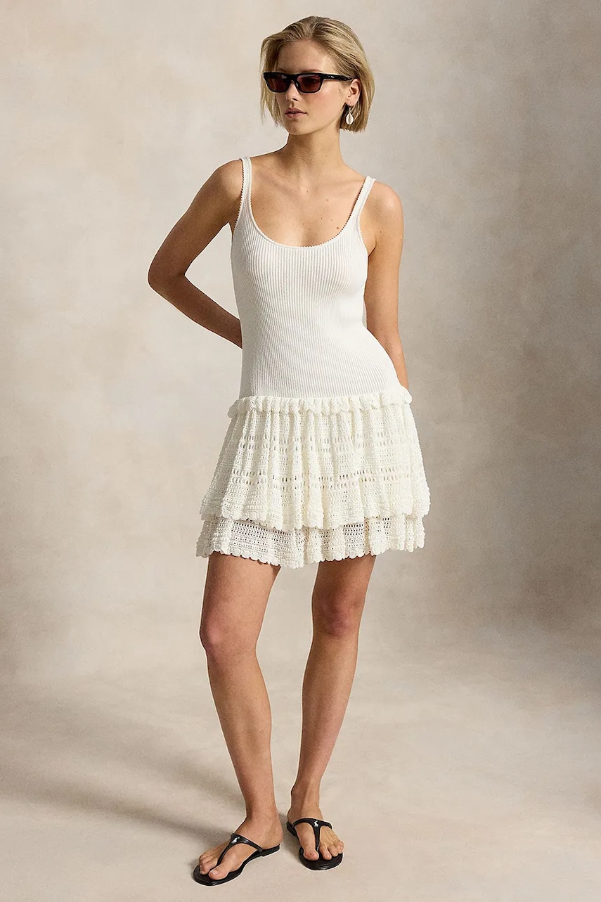 Polo Ralph Lauren rochie de vară cu vâscoză