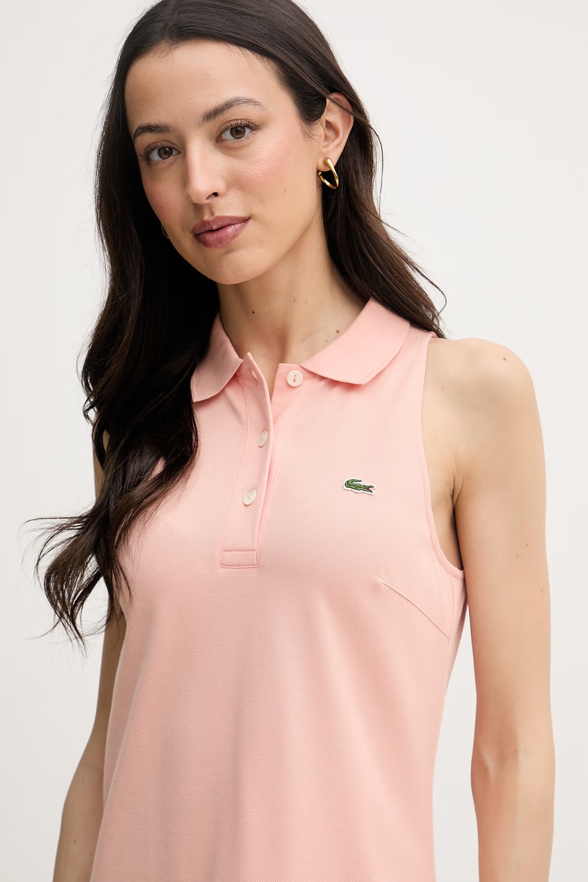 Lacoste літня сукня бавовняна з еластаном