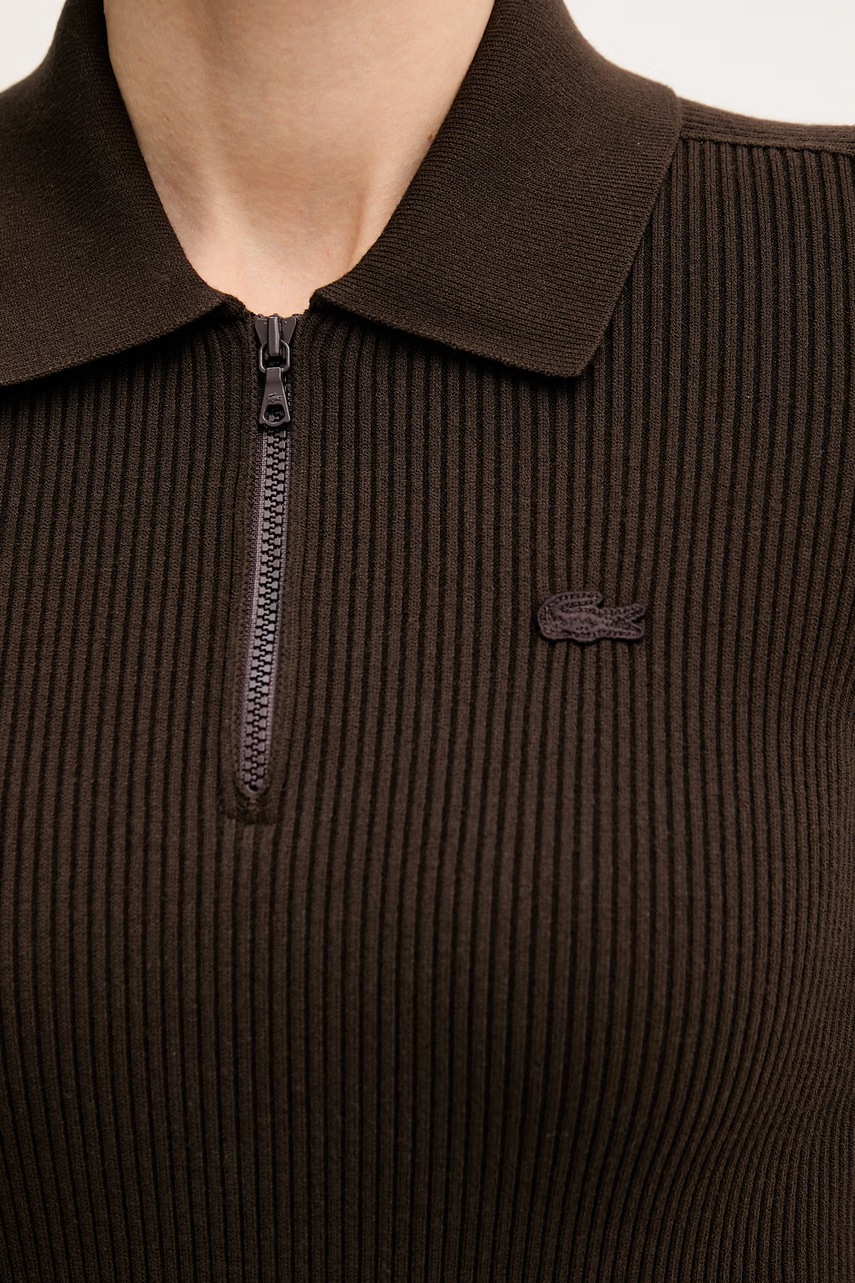 Lacoste skladané šaty z viskózy