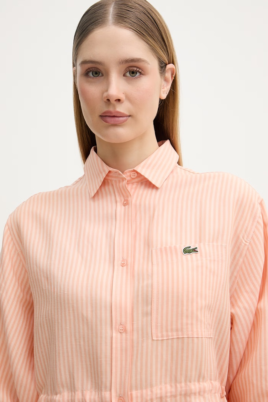 Lacoste сукня-сорочка з льоном