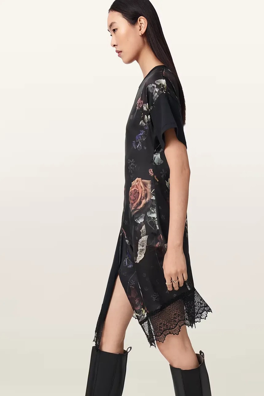 AllSaints асиметрична сукня LANA LACE