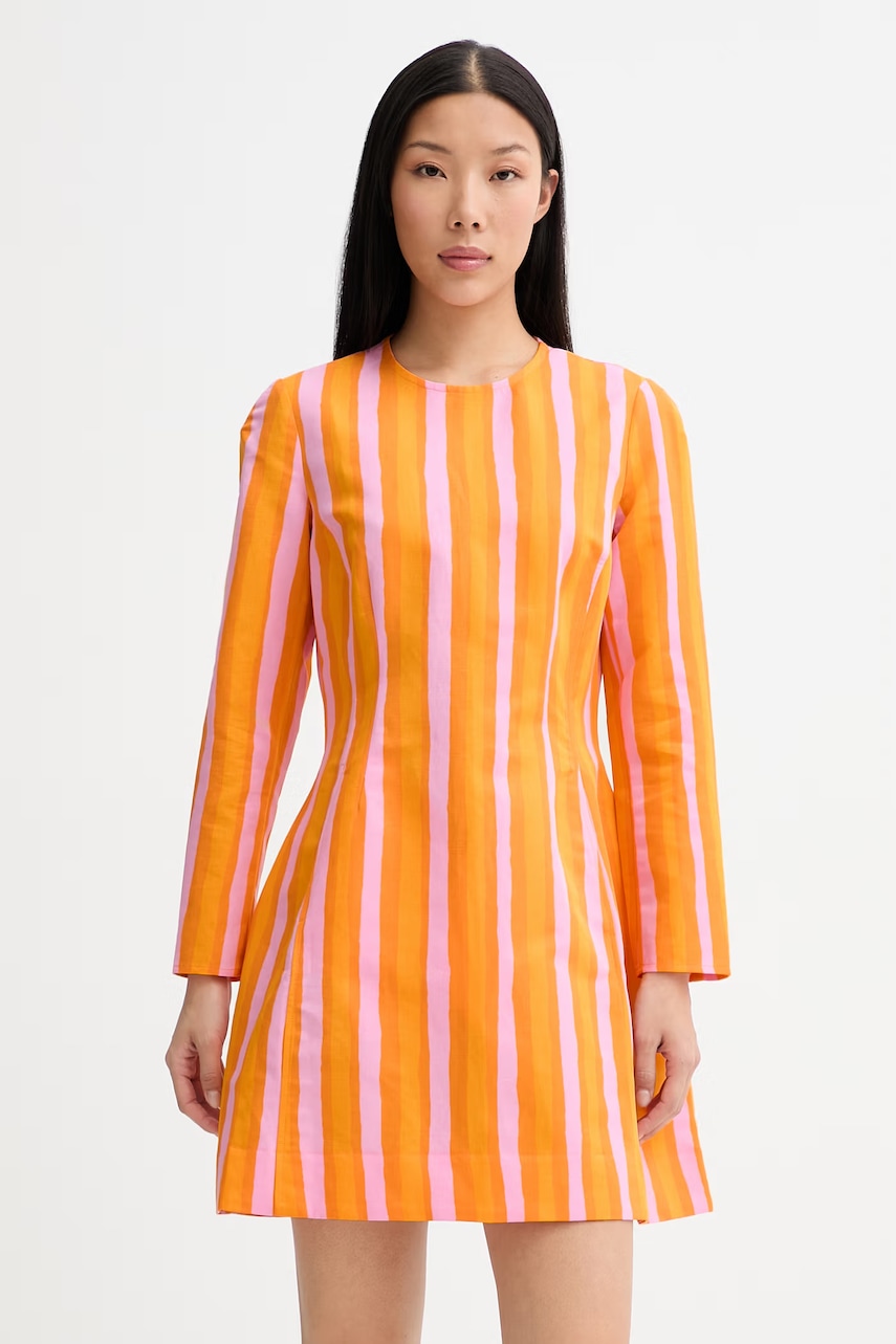 Marimekko φόρεμα με πρόσμιξη λινού