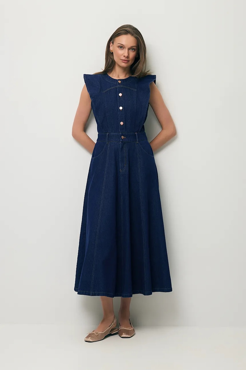 BIZUU rochie din denim AIDEN