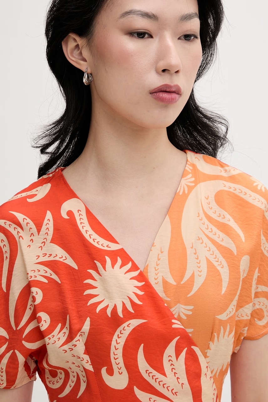 Never Fully Dressed сукня на запах з віскозою