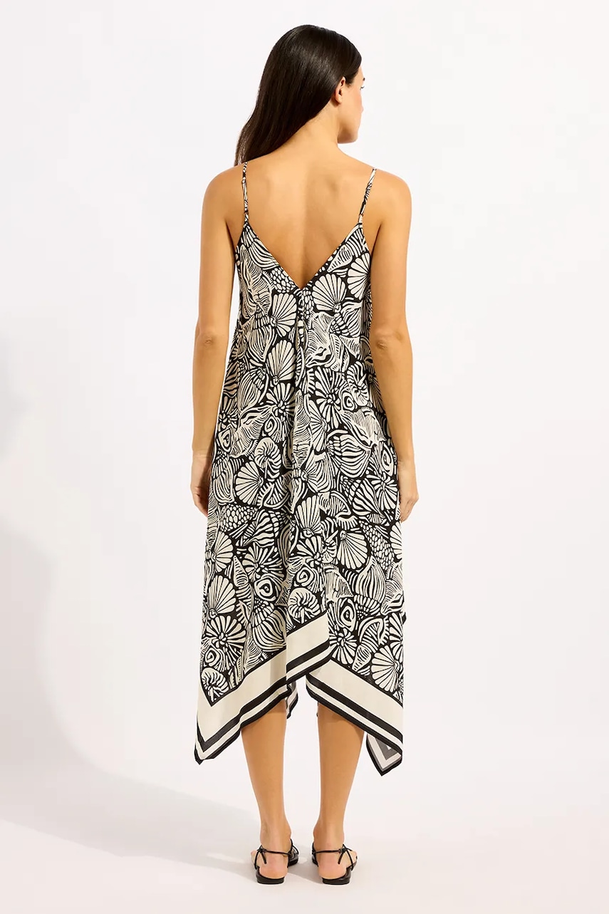 Seafolly šaty z viskózy Scarf Dress