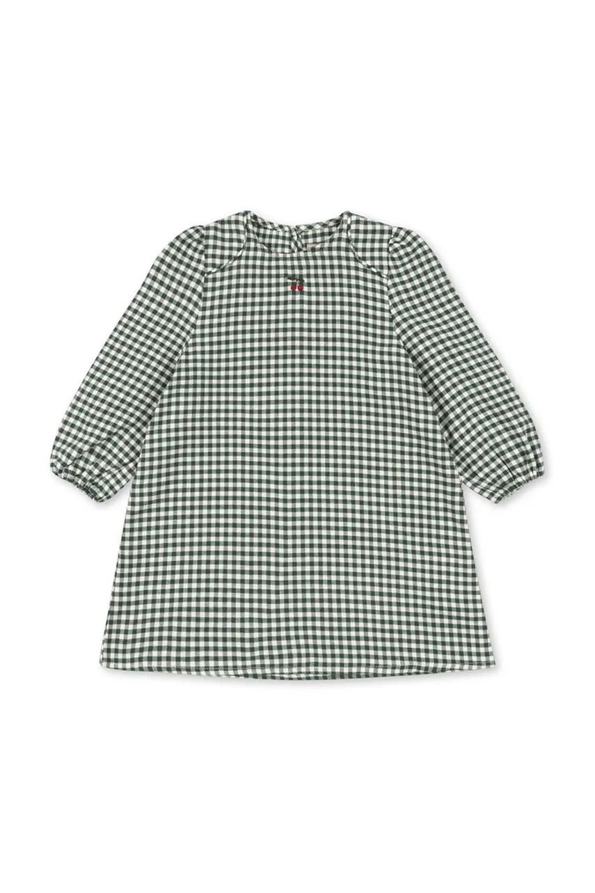 Dievčenské bavlnené šaty Konges Sløjd FORET DRESS GOTS