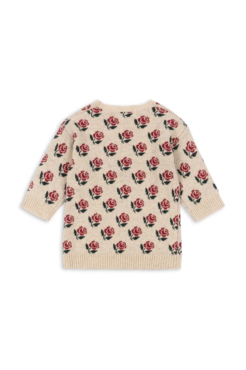 Detské šaty s prímesou vlny Konges Sløjd BELOU KNIT DRESS