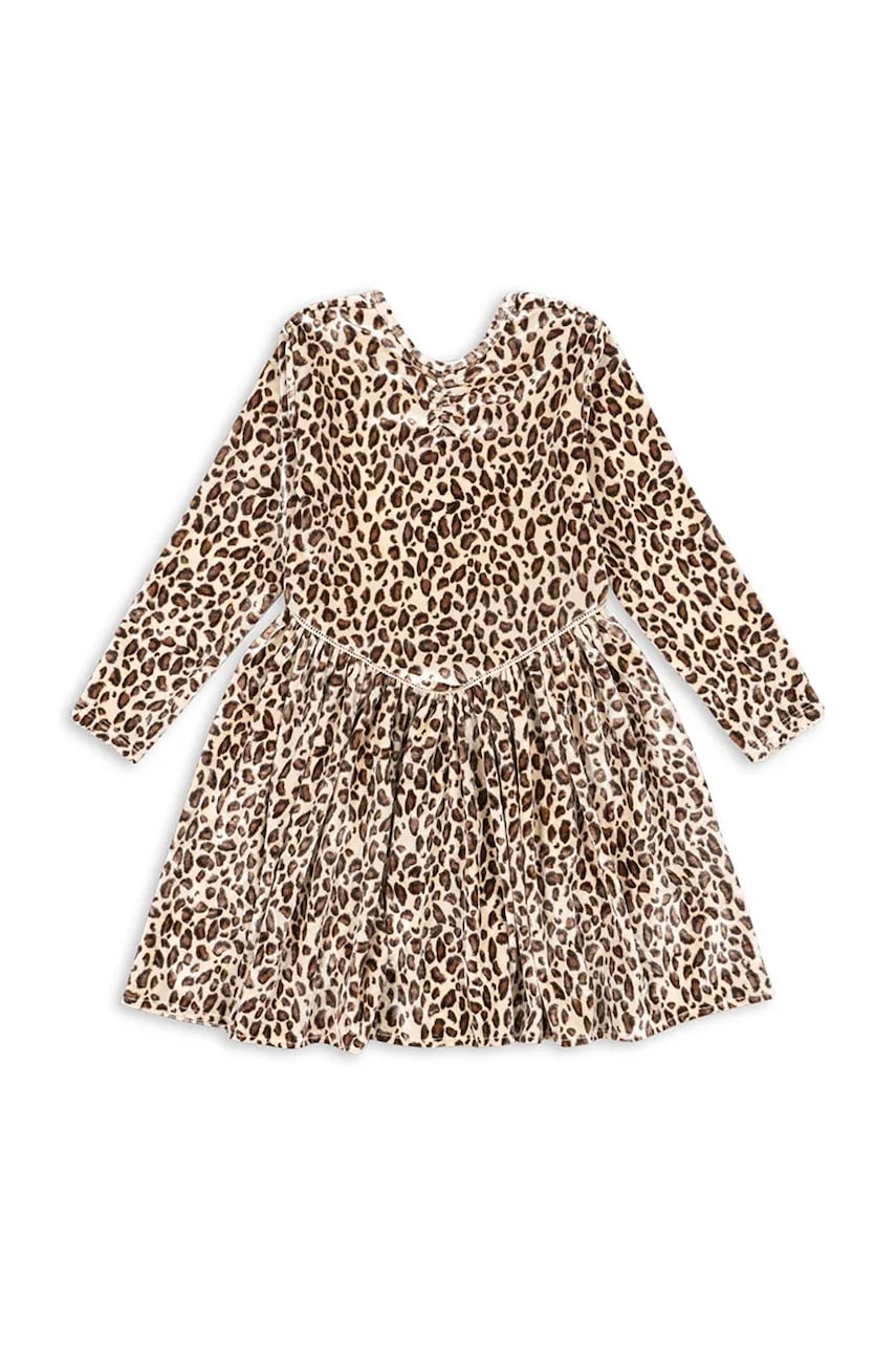 Детское платье Konges Sløjd CARLITO DRESS GRS цвет бежевый mini расклешённое KS104243 Детское платье Konges Sløjd CARLITO DRESS GRS цвет бежевый mini расклешённое KS104243