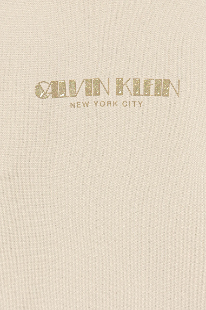 Dievčenské bavlnené šaty Calvin Klein Jeans