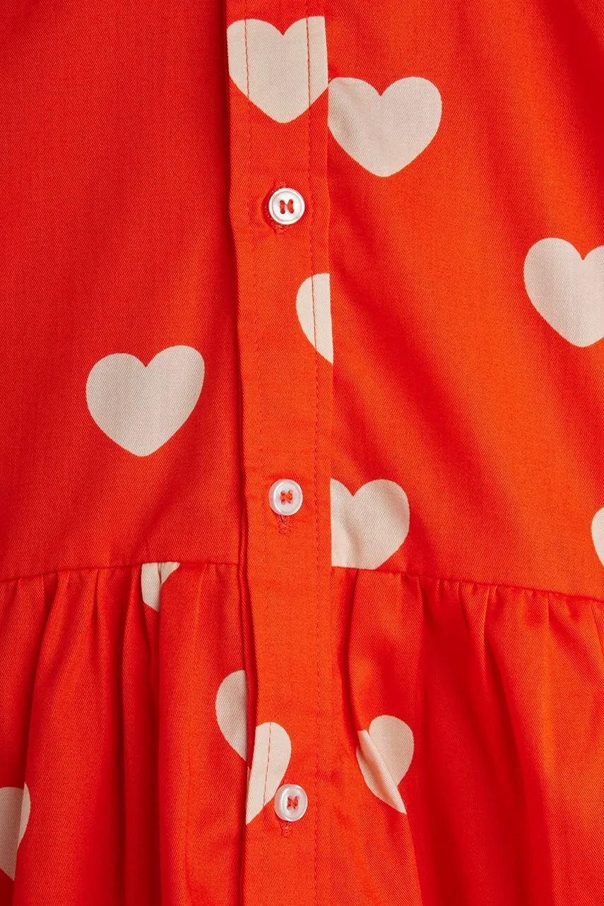 Dětské bavlněné šaty Mini Rodini Hearts (obrázek 4)