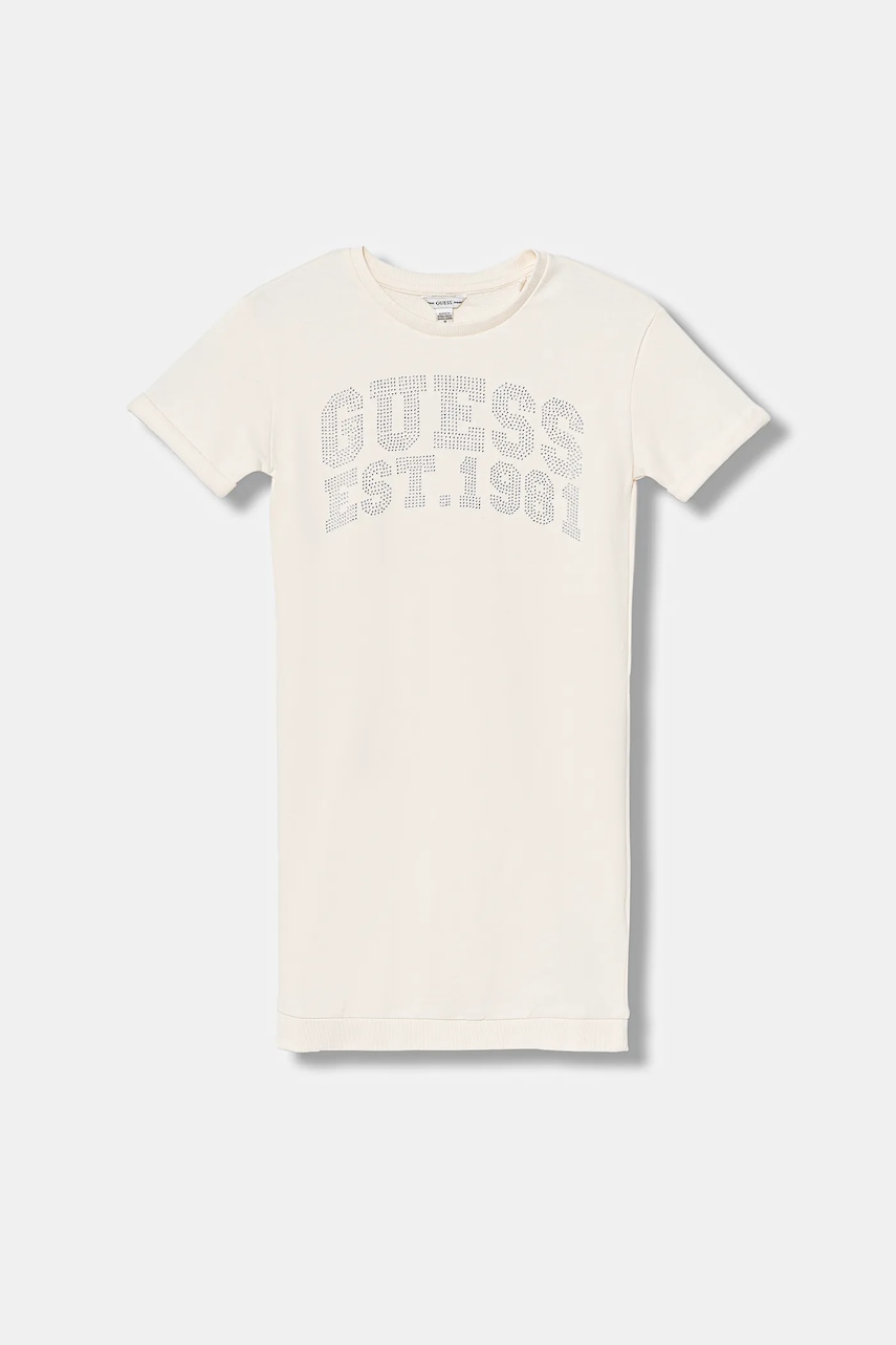 Dievčenské bavlnené šaty Guess