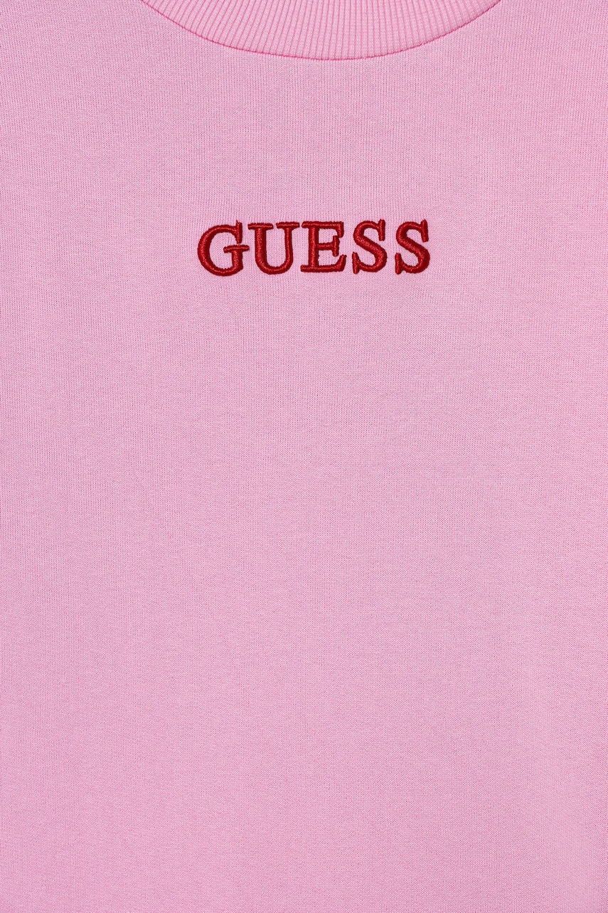 Dievčenské bavlnené šaty Guess