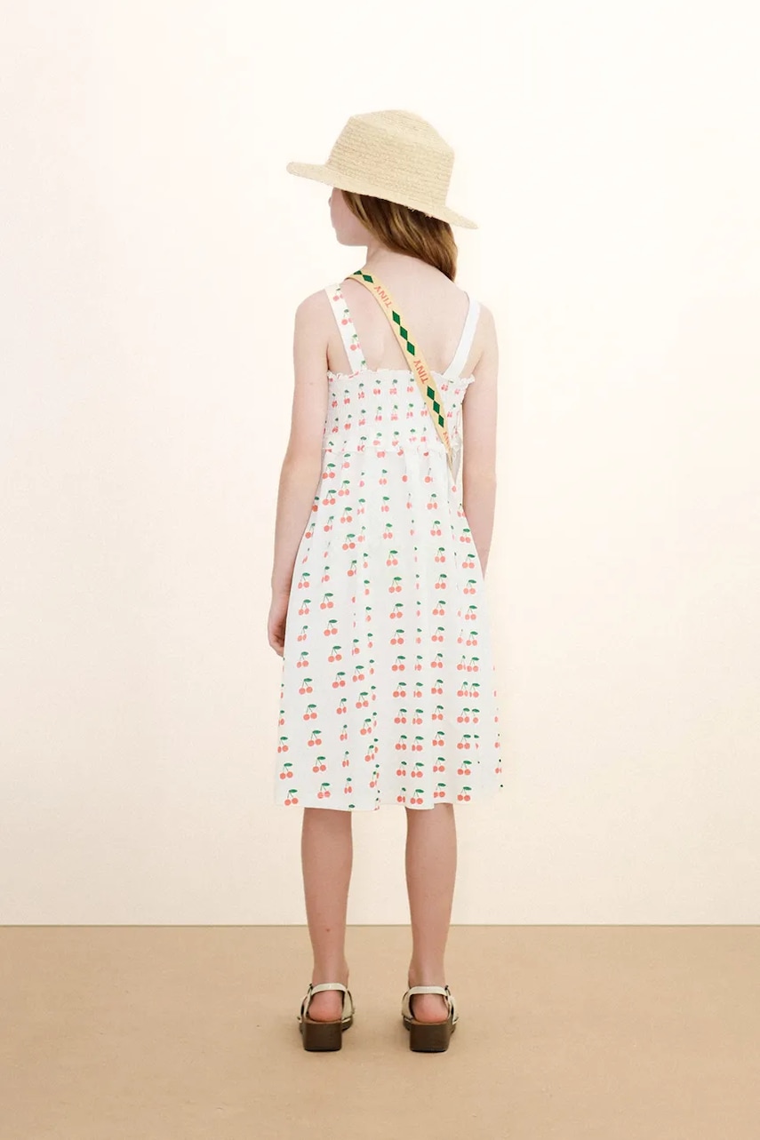 Dievčenské bavlnené šaty Tinycottons CHERRIES STRAP DRESS