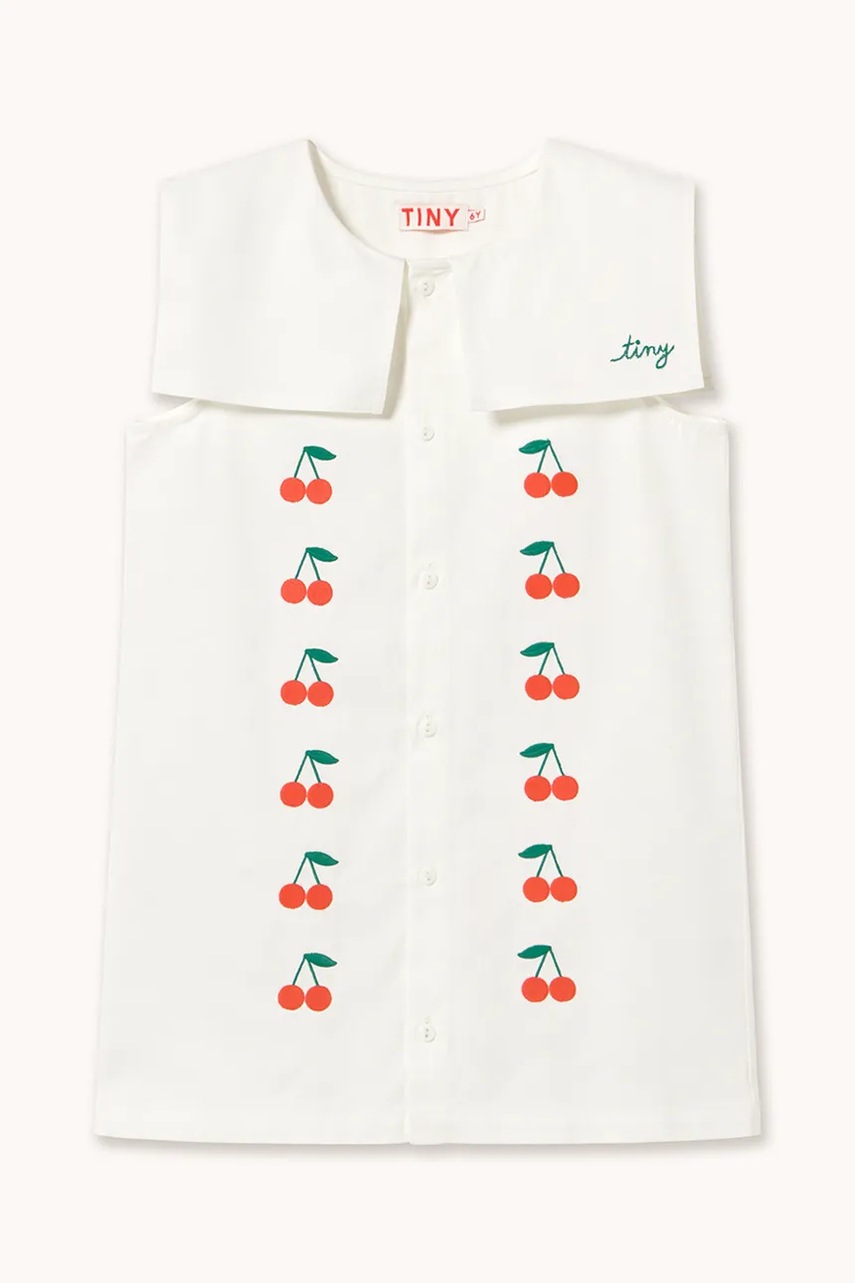 Дитяча бавовняна сукня Tinycottons MINI CHERRIES TWILL DRESS