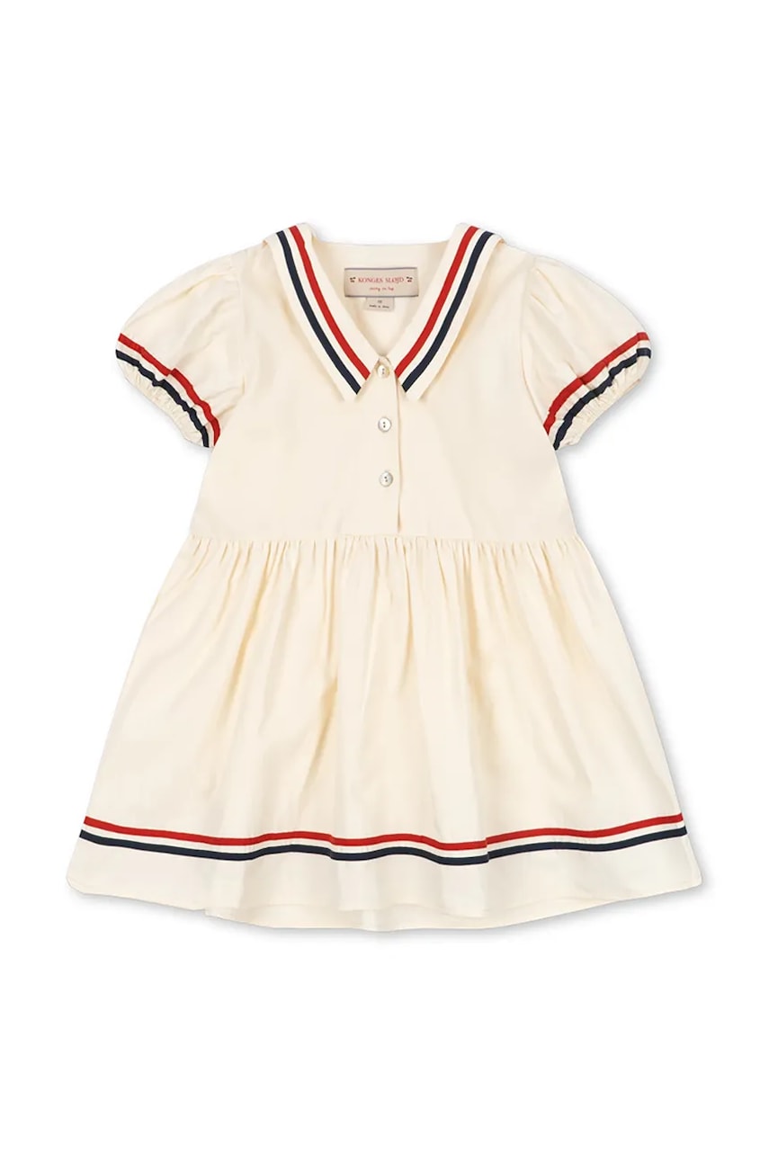 Dievčenské bavlnené šaty Konges Sløjd ALLIE DRESS GOTS