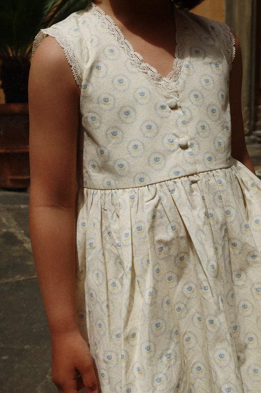 Παιδικό βαμβακερό φόρεμα Konges Sløjd COEUR LACE DRESS GOTS