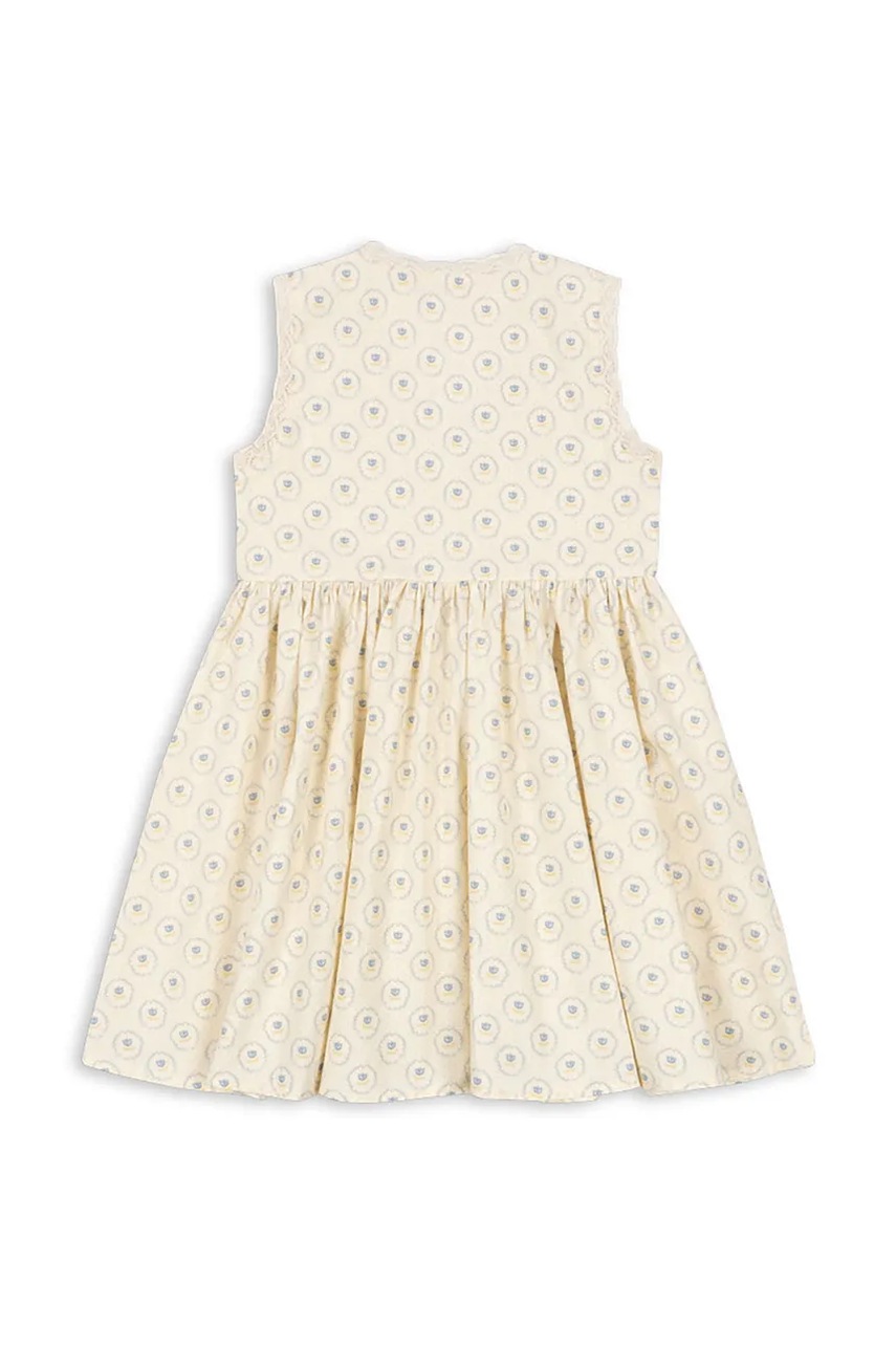Dievčenské bavlnené šaty Konges Sløjd COEUR LACE DRESS GOTS