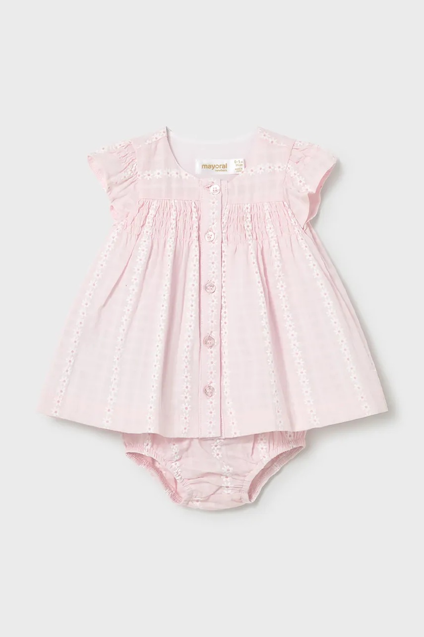 Детское хлопковое платье Mayoral Newborn