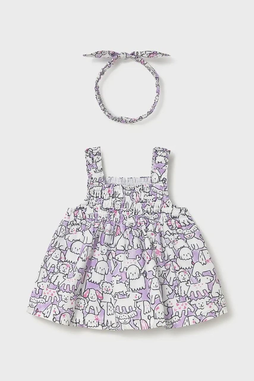 Детское хлопковое платье Mayoral Newborn