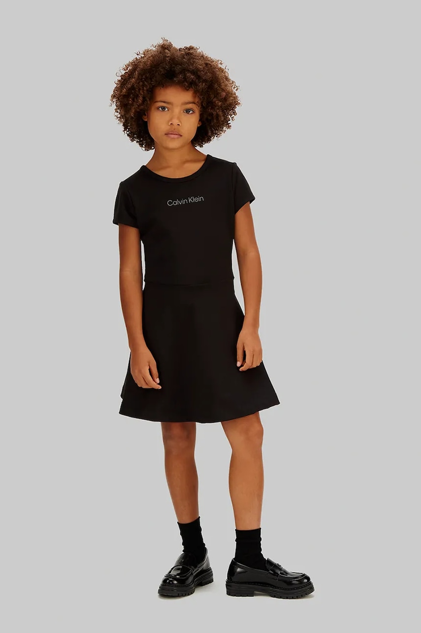 Calvin Klein Jeans rochie cu vâscoză