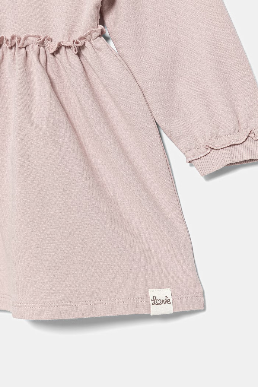 United Colors of Benetton šaty s rozšíreným strihom bavlnené