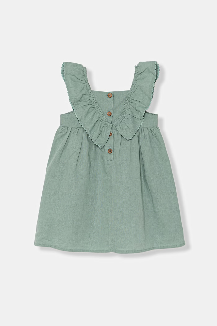 United Colors of Benetton Καλοκαιρινό με λινό 43WBGV02S.P.Stagionale τιρκουάζ 90,110,116,98,104,82