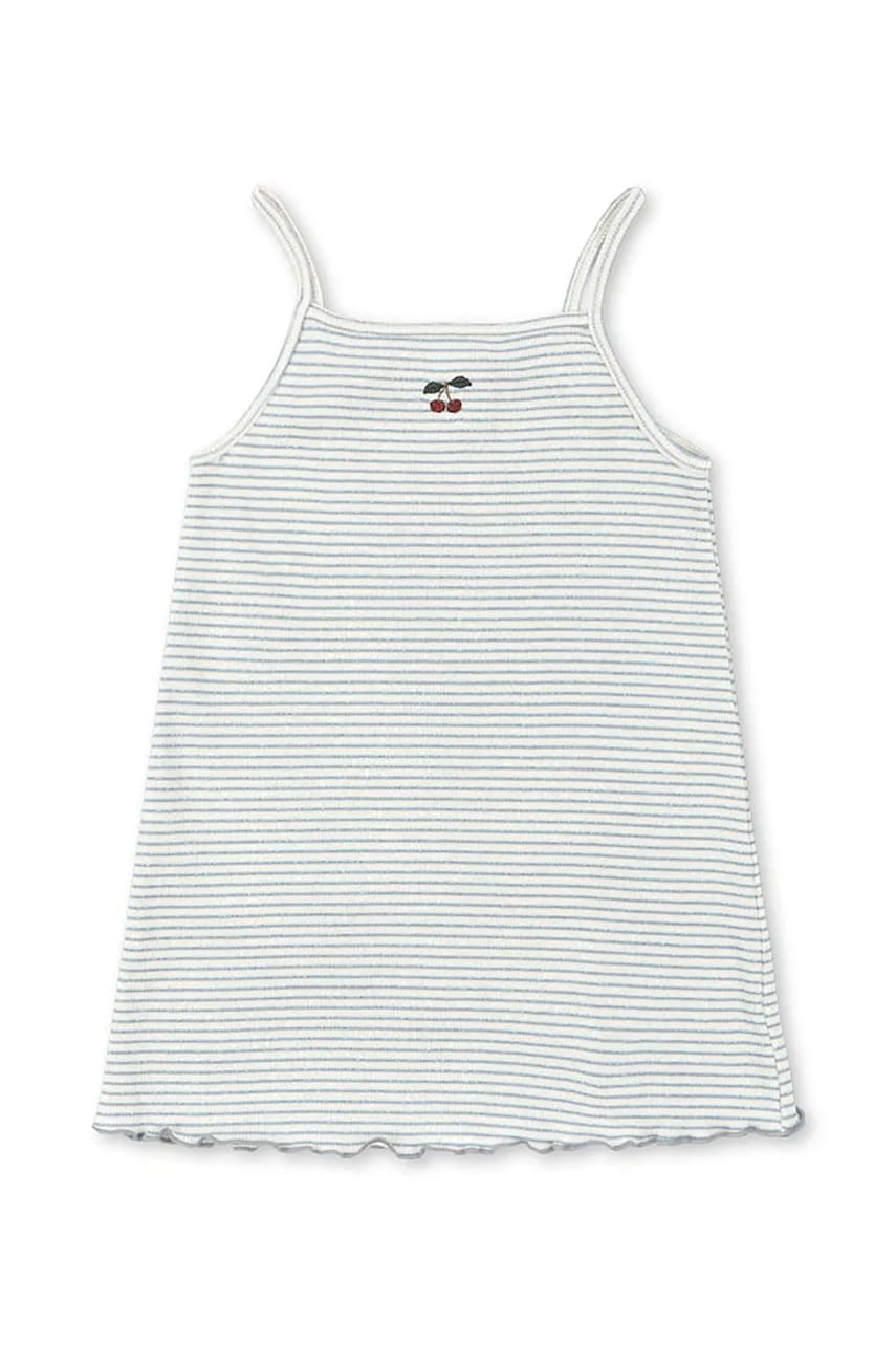 Konges Sløjd šaty s bavlnou ROLI STRAP DRESS OCS