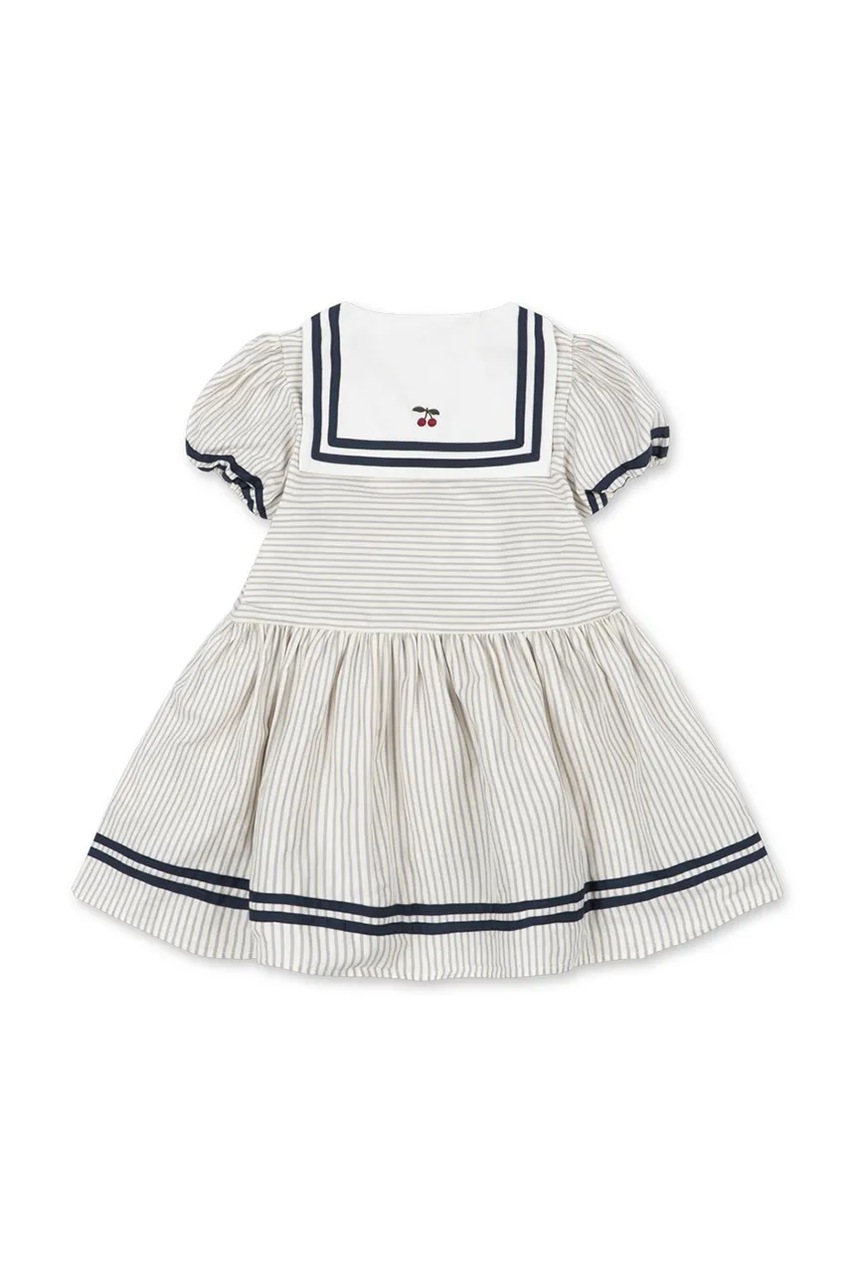 Konges Sløjd šaty s rozšíreným strihom bavlnené ALLIE SAILOR DRESS GOTS
