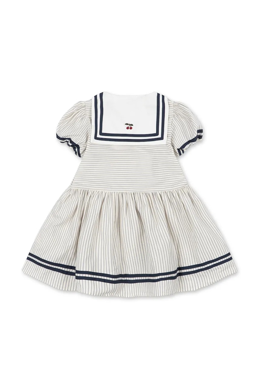 Konges Sløjd šaty s rozšíreným strihom bavlnené ALLIE SAILOR DRESS GOTS