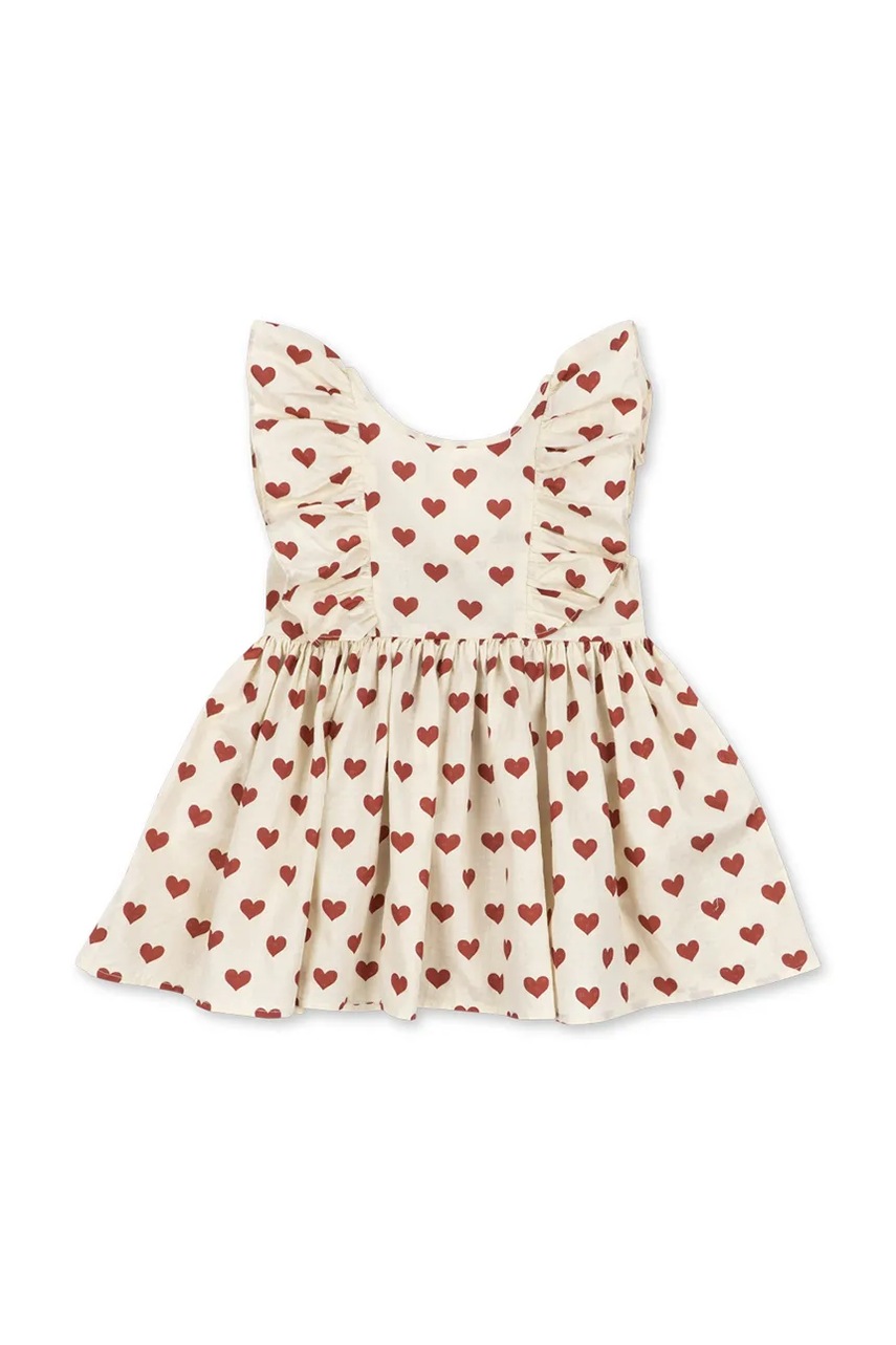 Konges Sløjd šaty bavlnené CIANNA BOW DRESS GOTS