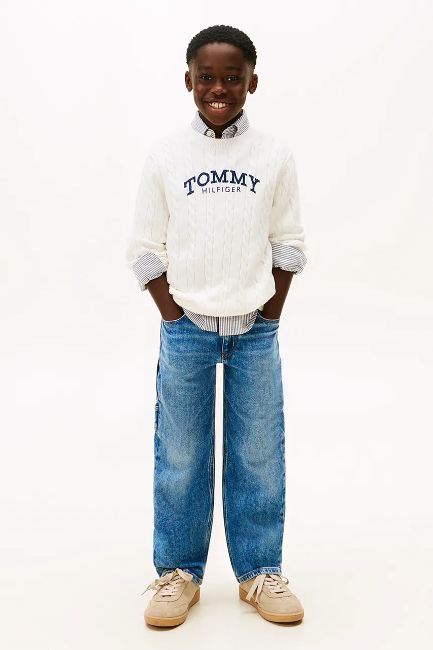 Detský bavlnený sveter Tommy Hilfiger