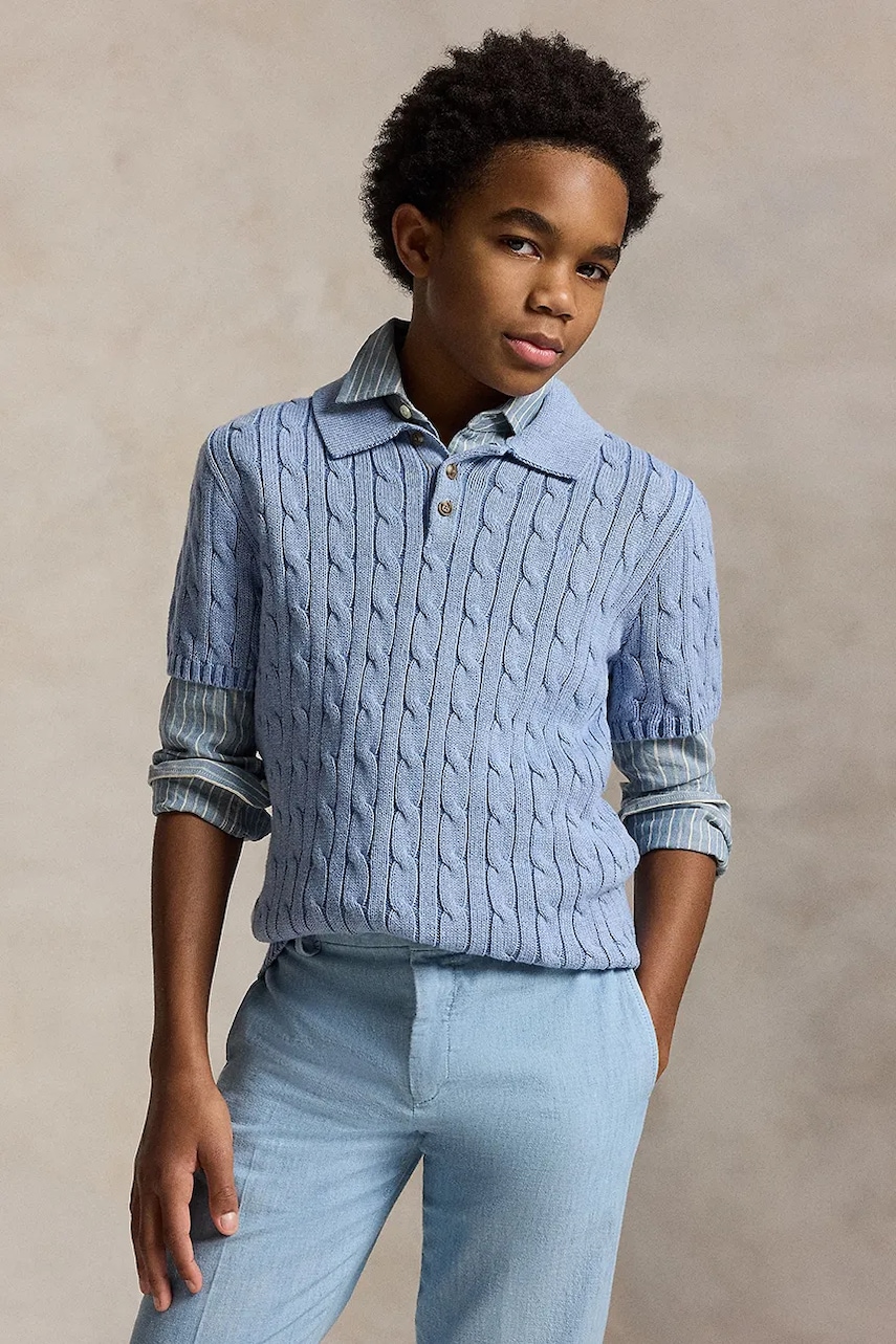Detský bavlnený sveter Polo Ralph Lauren