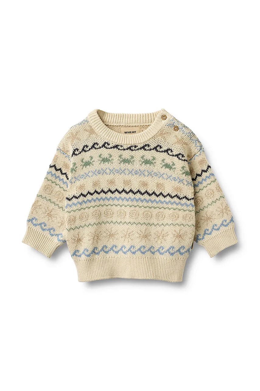 Βρεφικό βαμβακερό πουλόβερ Wheat φωτογραφία
