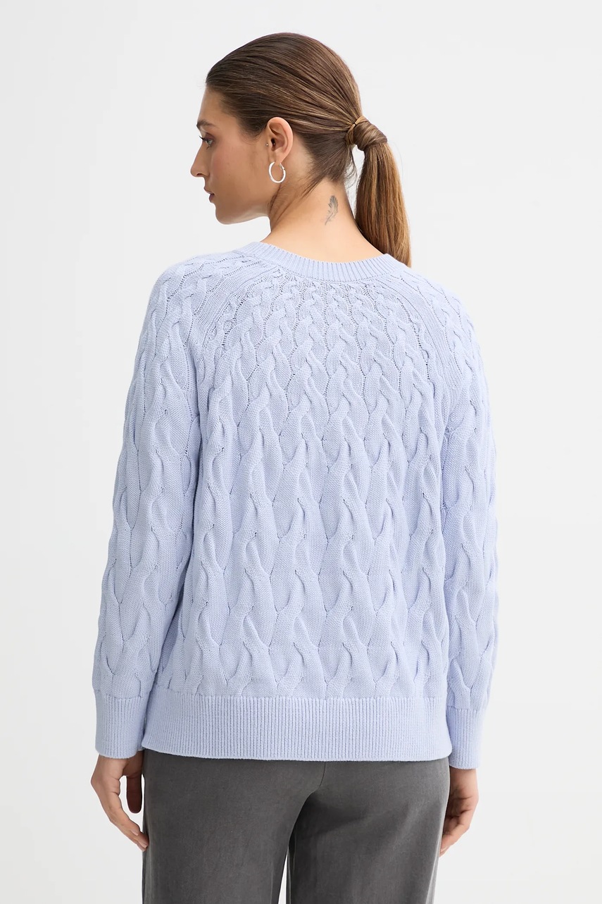 Βαμβακερό πουλόβερ Calvin Klein Jeans χρώμα: μπλε, LV044E301G φωτογραφία