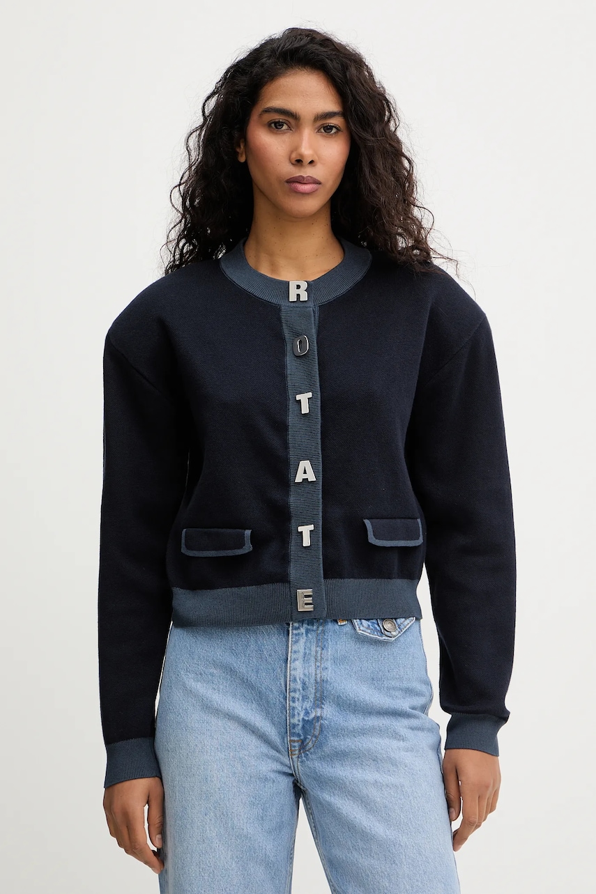 Rotate cardigan din amestec de casmir