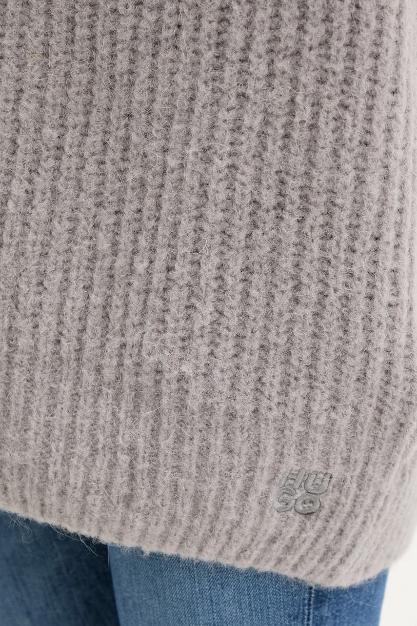 Kardigan s příměsí vlny HUGO Shent Shent (obrázek 5)