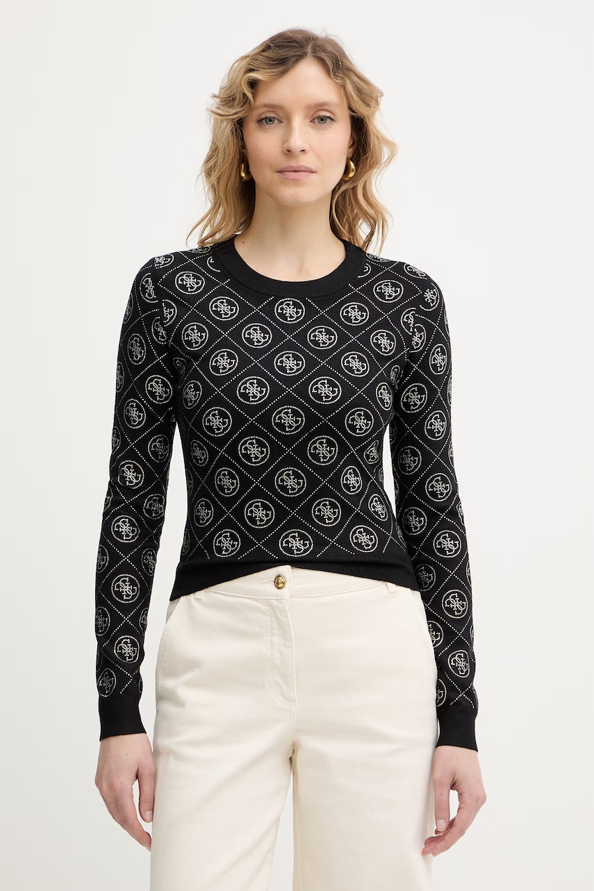 Πουλόβερ με προσθήκη μαλλιού Guess 4G