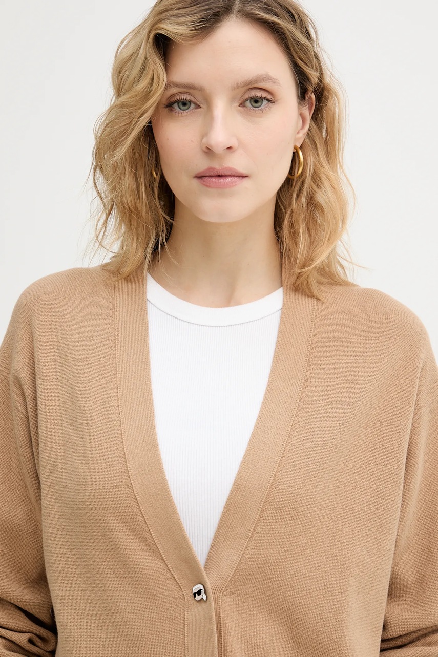 Bavlněný kardigan Karl Lagerfeld IKON (obrázek 4)