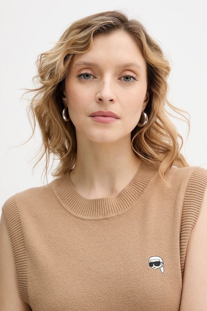 Bavlněná vesta Karl Lagerfeld IKON (obrázek 4)