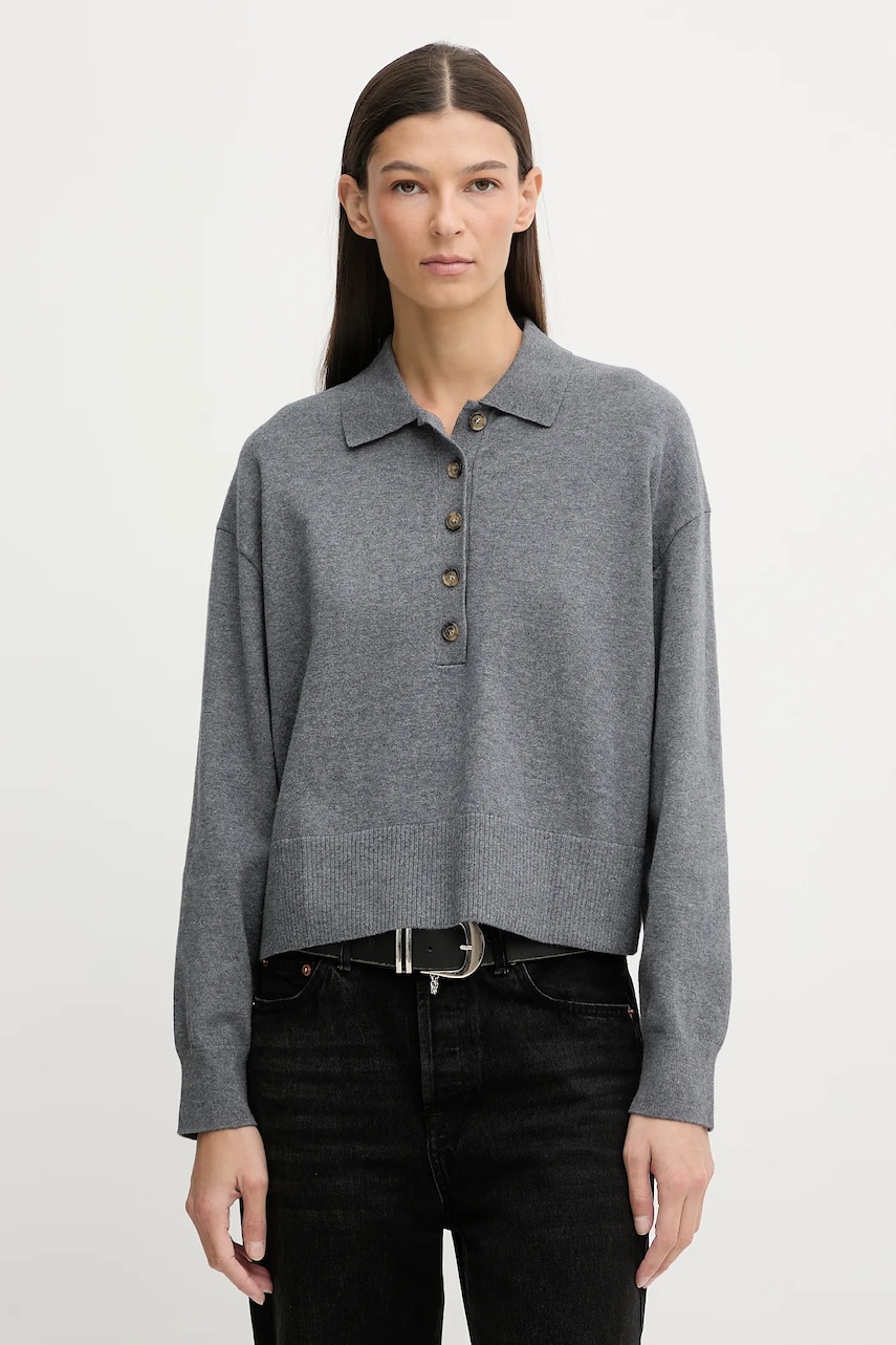 Marc O'Polo pulover culoarea gri, light, 5000007502