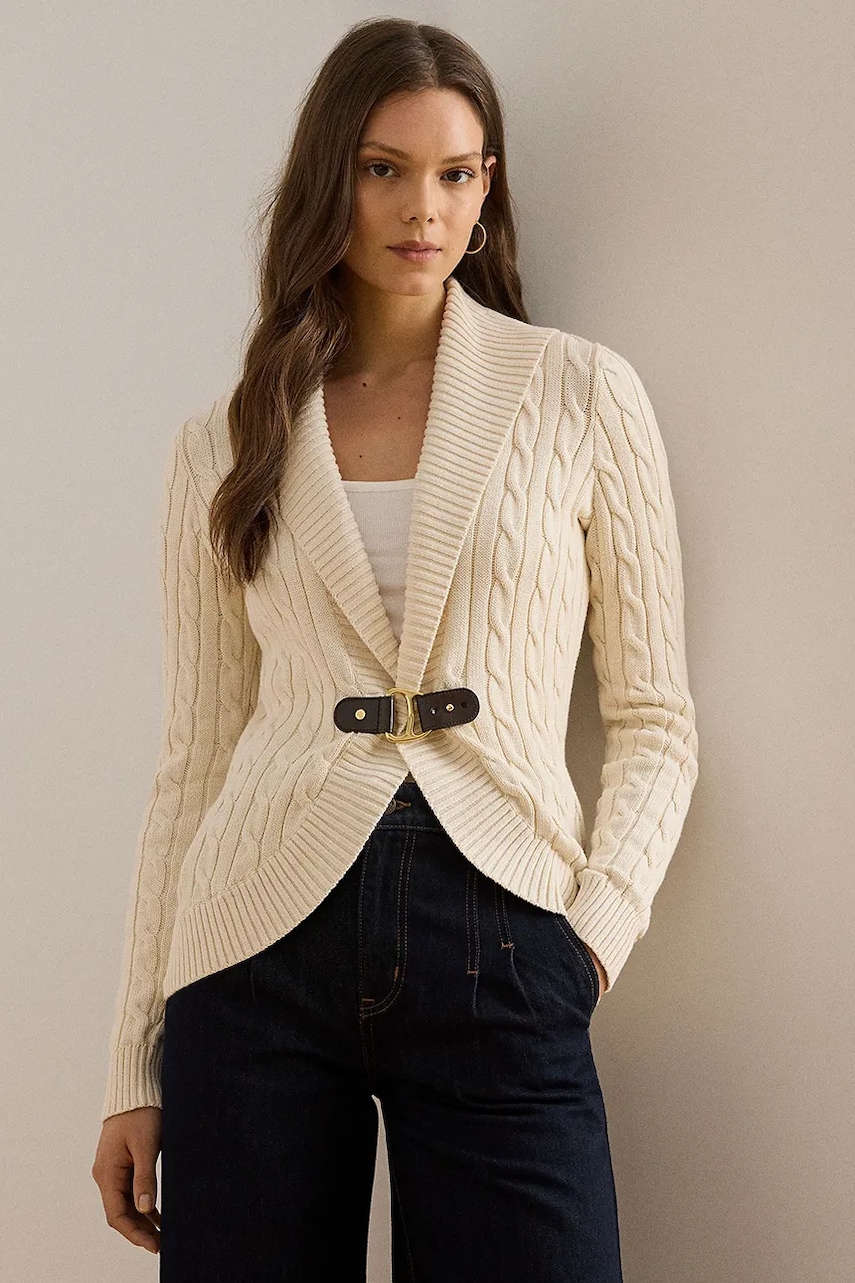 Lauren Ralph Lauren cardigan din bumbac
