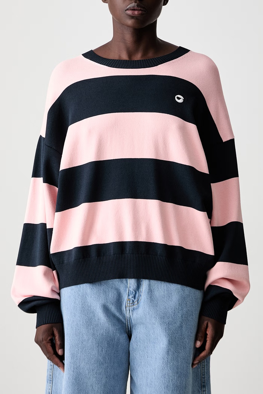 coperni Coperni πουλόβερ γυναικείο με βισκόζη Striped - 5