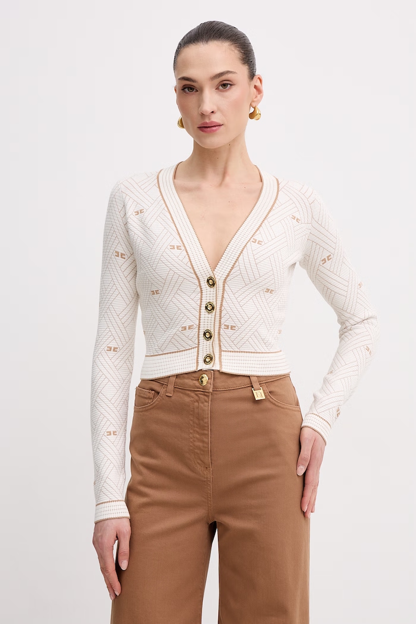 Elisabetta Franchi cardigan pentru femei, cu amestec de vâscoză