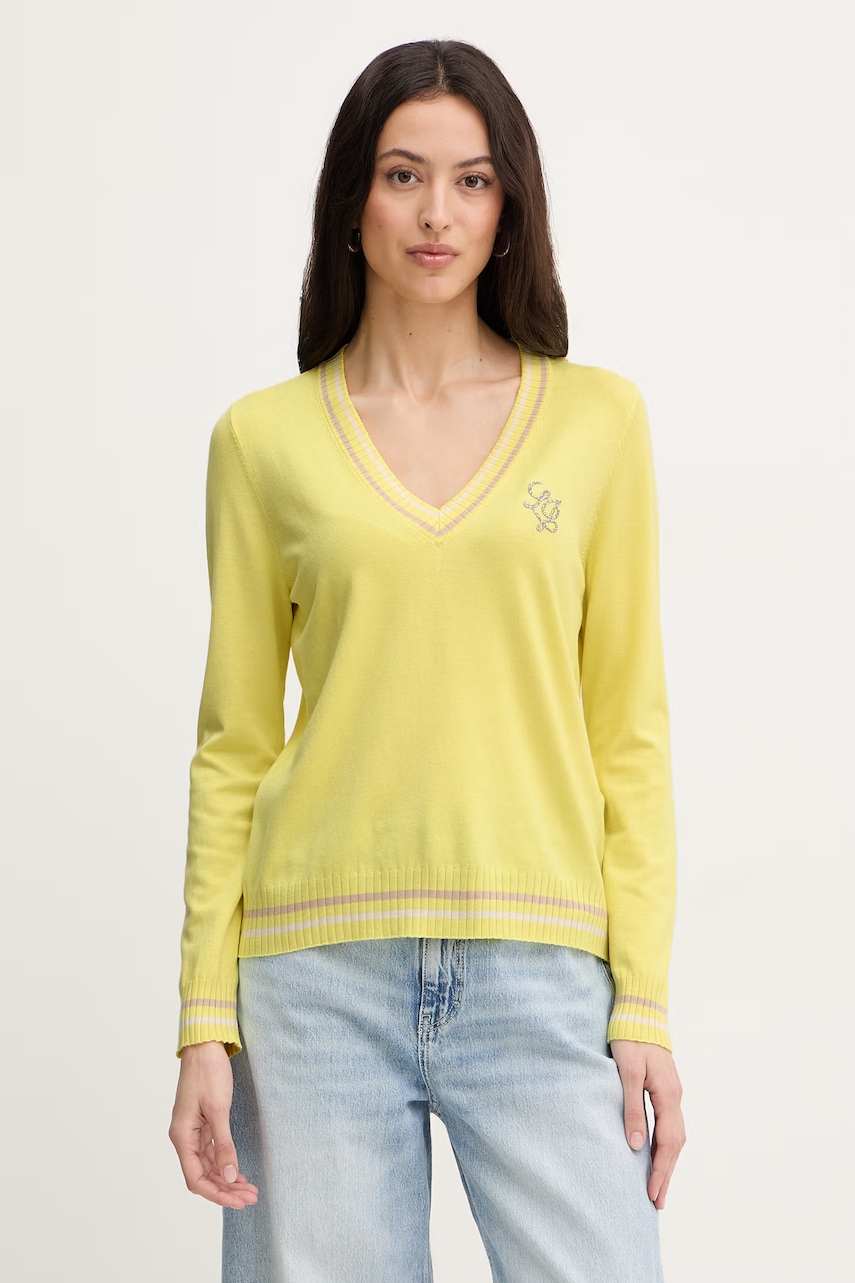 Γυναικεία πουλόβερ liu jo σε κιτρινο