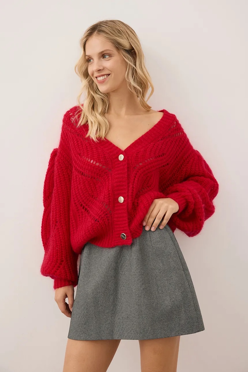 Bizuu cardigan de lână CLARA